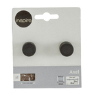 Puxador para Móveis Alumínio Matt Preto 23mm Axel