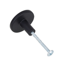 Puxador para Móveis Alumínio Pintado Preto 35mm Jamy