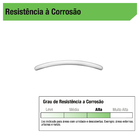 Puxador para Móveis Alumínio Prata 96mm