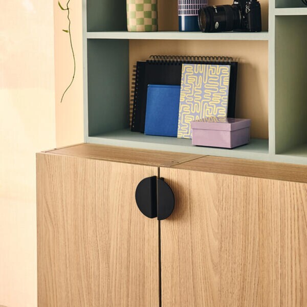 Puxador para Móveis Alumínio Preto 100mm 2 Peças Celian Inspire