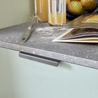 Puxador para Móveis Alumínio Preto 114mm 1 Peça Livio Inspire