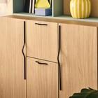 Puxador para Móveis Alumínio Preto 144mm 1 Peça Edwin Inspire