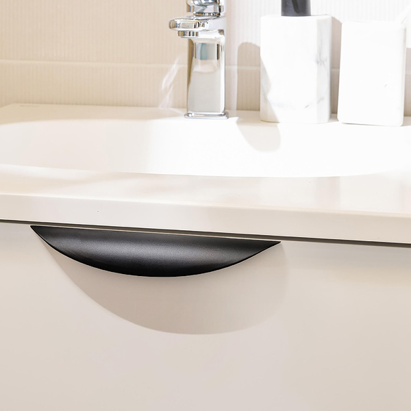 Puxador para Móveis Alumínio Preto 189mm 2 Peças Milan Inspire