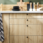 Puxador para Móveis Alumínio Preto Pintado 25mm 1 Peça Benny Inspire