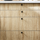 Puxador para Móveis Alumínio Preto Pintado 25mm 4 Peças Benny Inspire