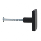 Puxador para Móveis Alumínio Preto 40mm Keo