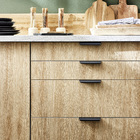 Puxador para Móveis Alumínio Preto Anodizado 96mm 4 Peças Oslo Inspire