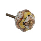 Puxador para Móveis Cerâmica Amarelo 30mm