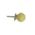 Puxador para Móveis Cerâmica Amarelo Claro 30mm