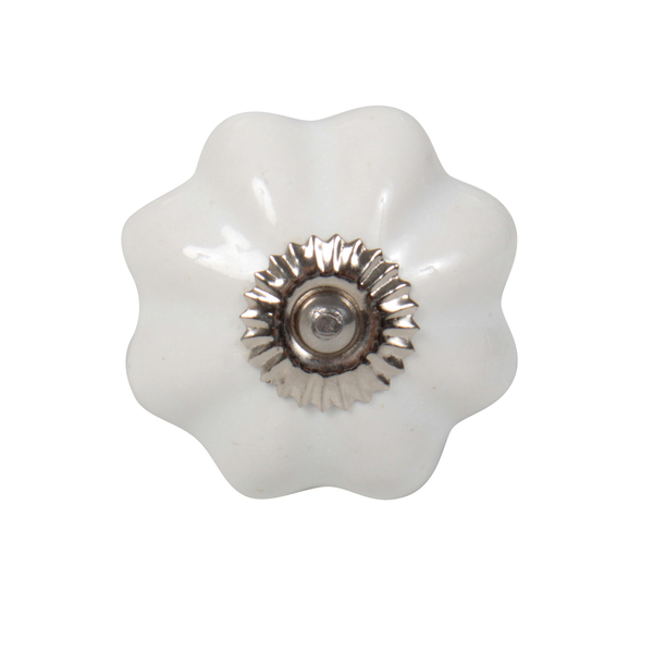 Puxador para Móveis Cerâmica Branco 40mm