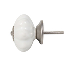Puxador para Móveis Cerâmica Branco 40mm