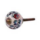 Puxador para Móveis Cerâmica Branco Cores 30mm