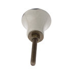 Puxador para Móveis Cerâmica Branco Preto 30mm