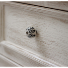 Puxador para Móveis Cerâmica Branco Preto 40mm