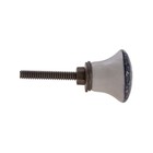 Puxador para Móveis Cerâmica Branco Verde 30mm