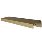 Puxador Para Móveis Clean Reto Alumínio Ouro 125mm Aluminium