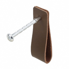 Puxador para Móveis Couro Café 70mm Zack