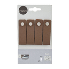 Puxador para Móveis Couro Café 70mm Zack