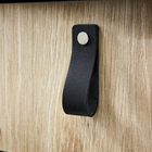 Puxador para Móveis Couro Preto Pintado 128mm 4 Peças Zack Inspire