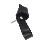 Puxador para Móveis Alça Couro Preto 75mm Nó Parafuso