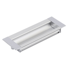 Puxador para Móveis Embutir Alumínio 96mm Anodizado 1 peça