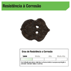 Puxador para Móveis Ferro Fundido Preto Envelhecido 50mm