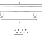 Puxador Para Móveis Il 05 Al 064 Polido Italyline