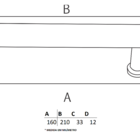 Puxador Para Móveis Il 05 Al 160 Aço Escovado Italyline