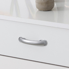 Puxador para Móveis Sobrepor ABS 64mm Cromado Fosco 1 peça