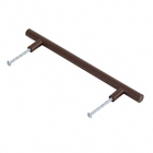 Puxador para Móveis Sobrepor Aço Inox 160mm Corten  1 peça