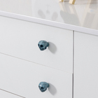 Puxador para Móveis Sobrepor Caveira Azul Resina 35mm 1 peça