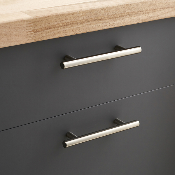 Puxador para Móveis Sobrepor Inox 96mm Cromado Acetinado 4 peças