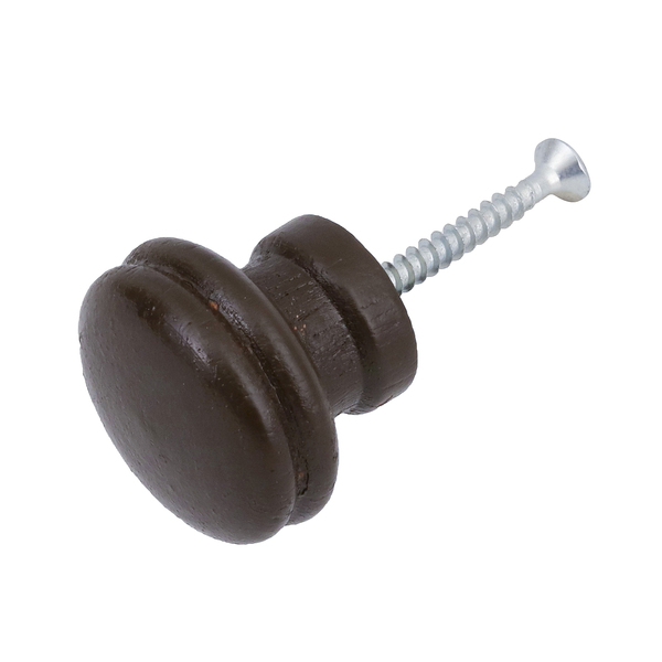 Puxador para Móveis Sobrepor Madeira 28mm Tabaco 1 peça