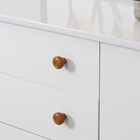 Puxador para Móveis Sobrepor Madeira 37mm Marfim 1 peça