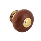 Puxador para Móveis Sobrepor Madeira 38mm Mogno 1 peça