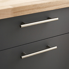 Puxador para Móveis Sobrepor Metal 128mm Cromado Acetinado 1 peças