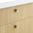 Puxador para Móveis Sobrepor Metal 195mm Cromado Acetinado 4 peças