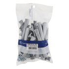 Puxador para Móveis Sobrepor Plástico 96mm Prata 25 peças