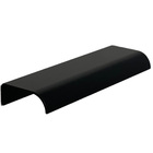 Puxador Para Móveis Wave Reto Alumínio Preto 125mm Aluminium