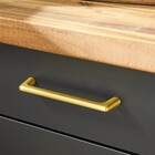 Puxador para Móveis Zamac Dourado 140mm 1 Peça Willy Inspire