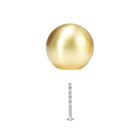 Puxador para Móveis Zamac Dourado Fosco 30mm 1 Peça Paolo Inspire