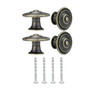 Puxador para Móveis Zamac Ouro Velho 35,5mm 4 Peças Simon Inspire