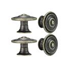 Puxador para Móveis Zamac Ouro Velho 35,5mm 4 Peças Simon Inspire