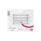 Puxador para Móveis Zamac Prata 111mm 4 Peças Sasha Inspire