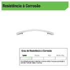 Puxador para Móveis Zamac Prata 288mm