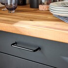 Puxador para Móveis Zamac Preto 111mm 4 Peças Sasha Inspire