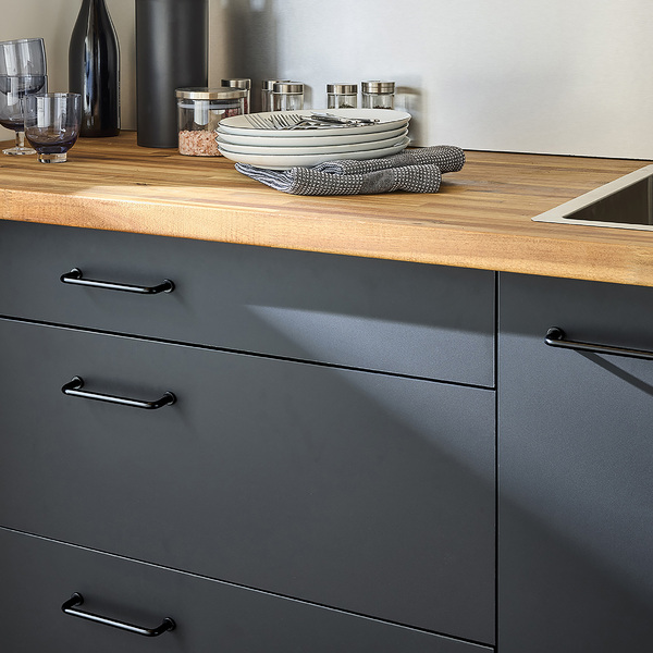 Puxador para Móveis Zamac Preto 111mm 4 Peças Sasha Inspire