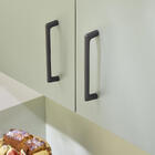 Puxador para Móveis Zamac Preto 140mm 4 Peças Willy Inspire