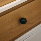 Puxador para Móveis Zamac Preto Fosco 30mm 1 Peça Paolo Inspire