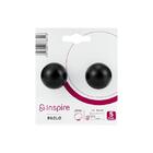 Puxador para Móveis Zamac Preto Fosco 30mm 2 Peças Paolo Inspire